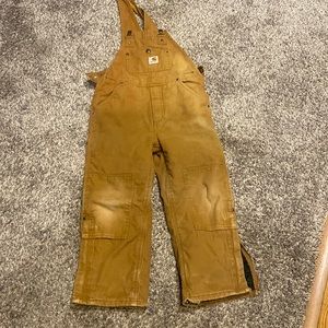 Kids Carhart insulated bibs size 6
